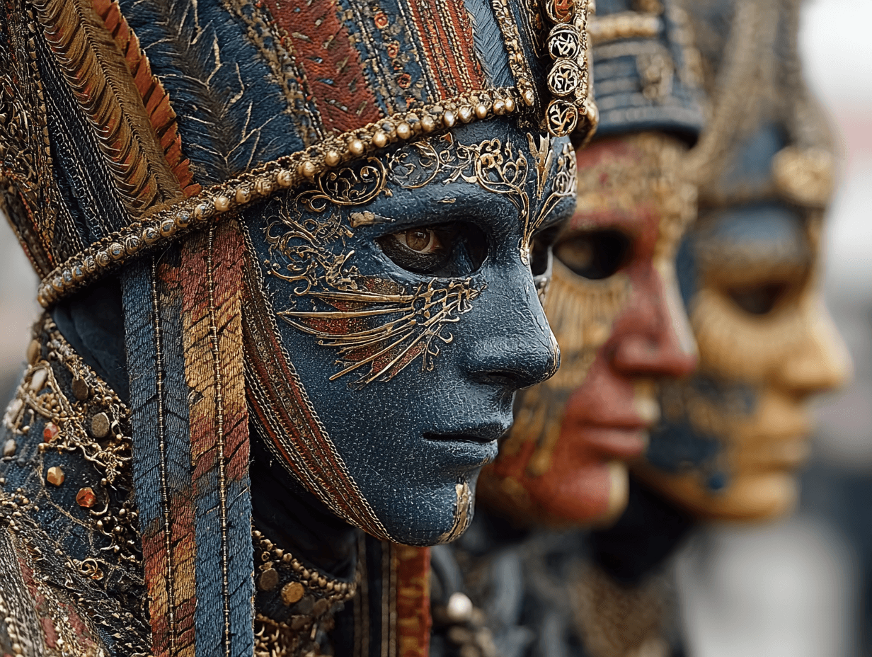 Venetian Masquerade - Behind ornate masks, betrayal lurks as a doge meets an untimely end during carnival.